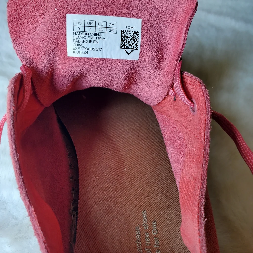 TOMS Lena Suede Espadrilles Women's Size 9